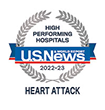 U.S. News & World Report High Performing Hospital for Heart Attack