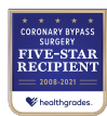 Coronary Bypass Surgery Five-Star Recipient 2008-2021